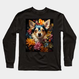 Watercolor Chihuahua Lover Long Sleeve T-Shirt